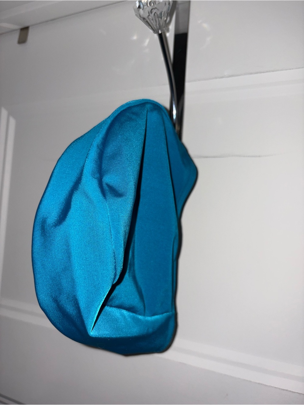 Teal Satin Swim Hat 2-3T child